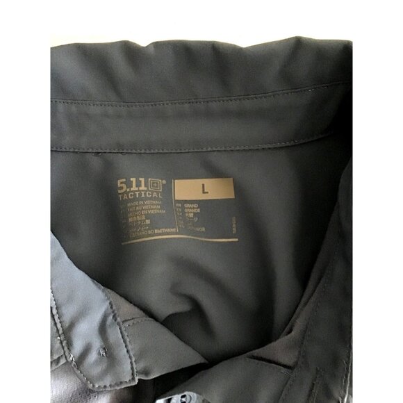 5.11 TACTICAL MENS BLUE SHORT SLEEVE SHORT SLEEVE POLO SHIRT SIZE LARGE - Picture 3 of 6